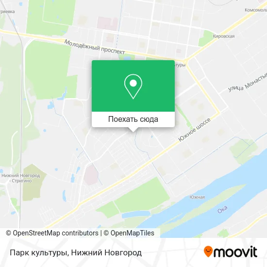 Карта Парк культуры