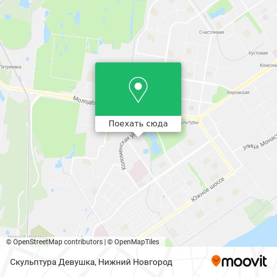 Карта Скульптура Девушка