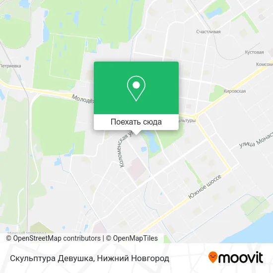 Карта Скульптура Девушка