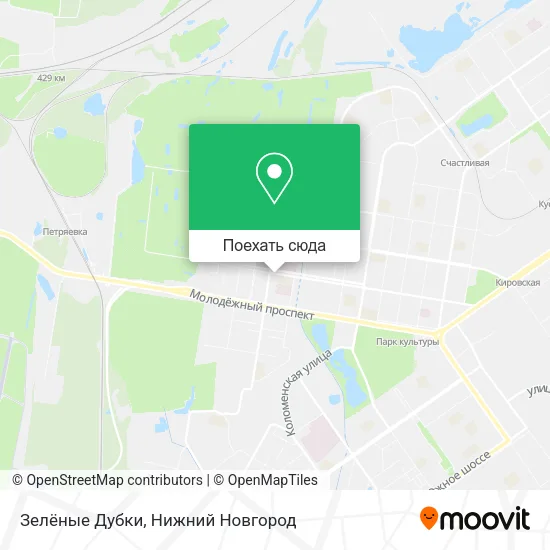 Карта Зелёные Дубки