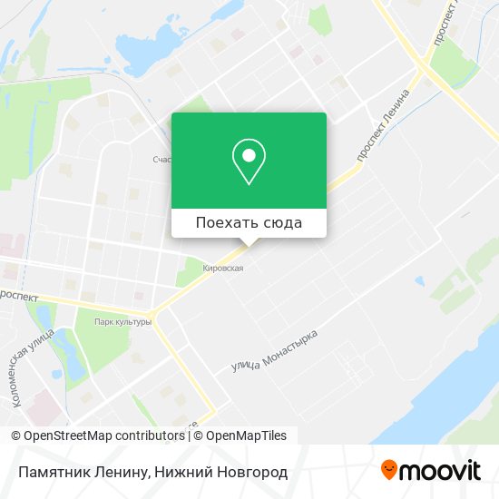 Карта Памятник Ленину