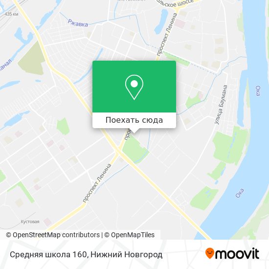 Карта Средняя школа 160