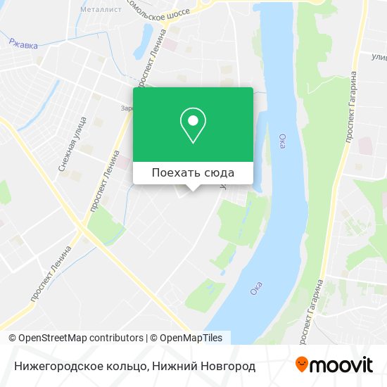 Карта Нижегородское кольцо