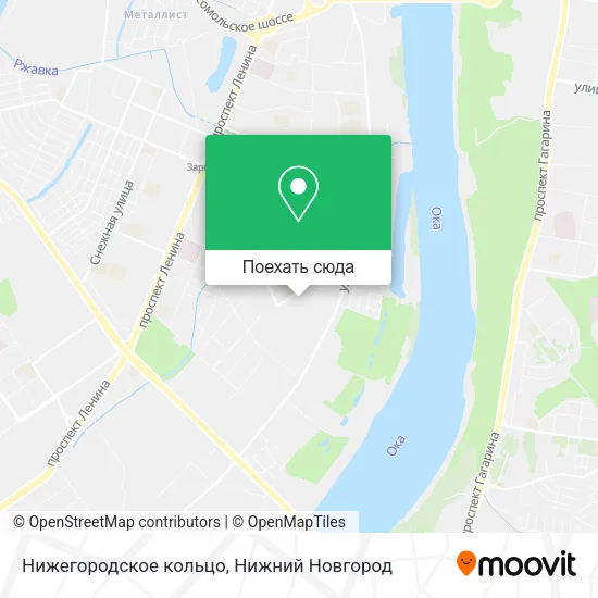 Карта Нижегородское кольцо