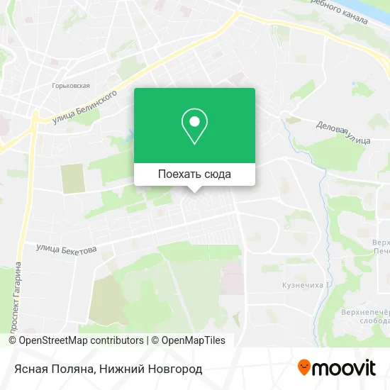 Карта Ясная Поляна