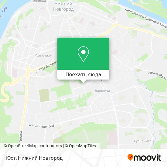 Карта Юст