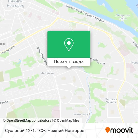 Карта Сусловой 12/1, ТСЖ