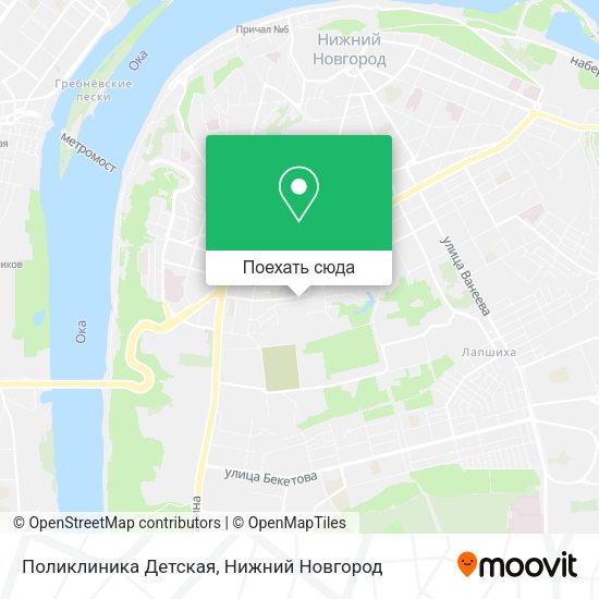 Карта Поликлиника Детская