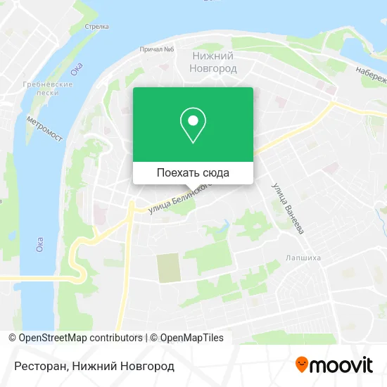 Карта Ресторан