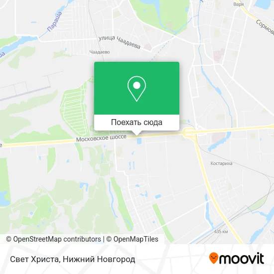 Карта Свет Христа