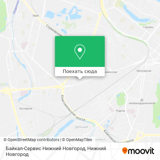 Карта Байкал-Сервис Нижний Новгород