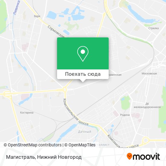 Карта Магистраль