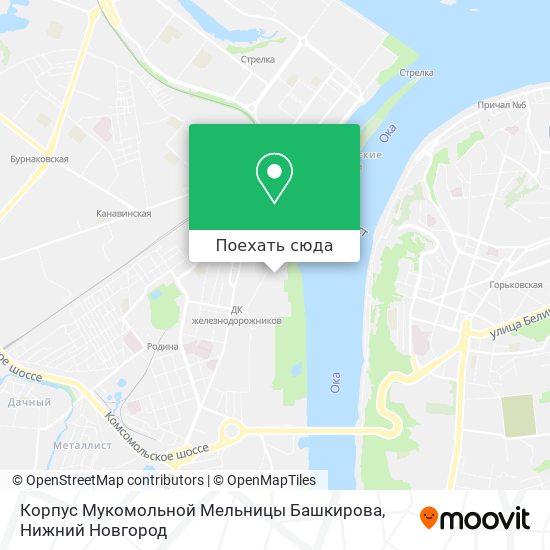 Карта Корпус Мукомольной Мельницы Башкирова