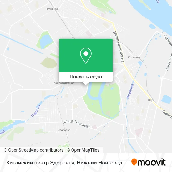Карта Китайский центр Здоровья