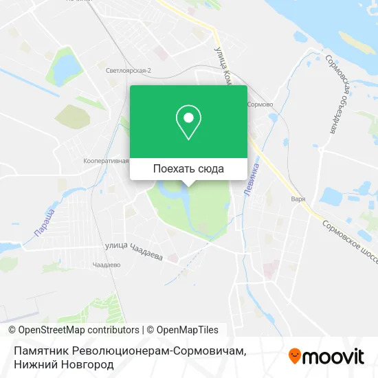 Карта Памятник Революционерам-Сормовичам