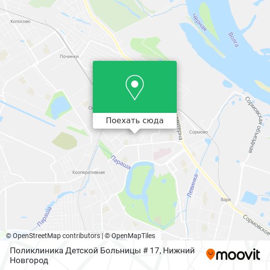 Карта Поликлиника Детской Больницы # 17