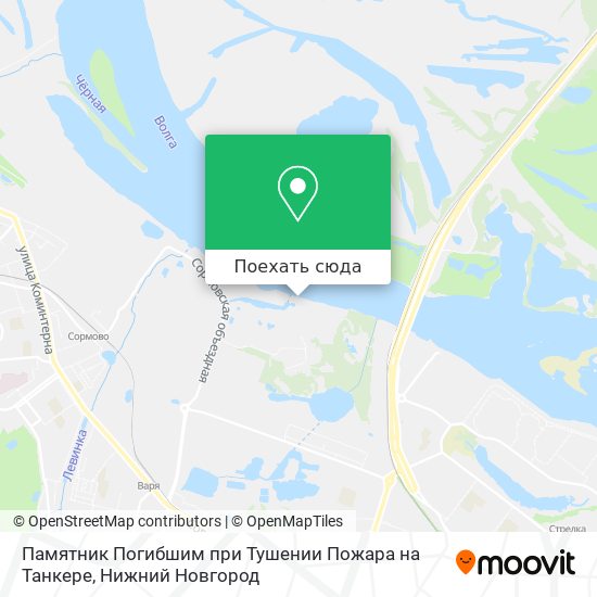 Карта Памятник Погибшим при Тушении Пожара на Танкере