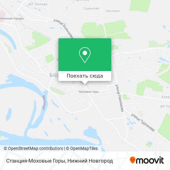 Карта Станция-Моховые Горы