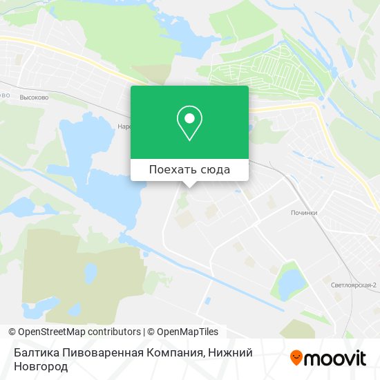 Карта Балтика Пивоваренная Компания