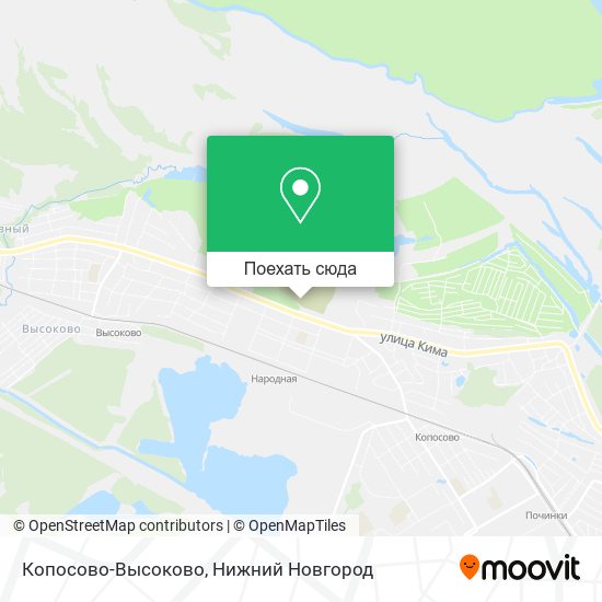 Карта Копосово-Высоково