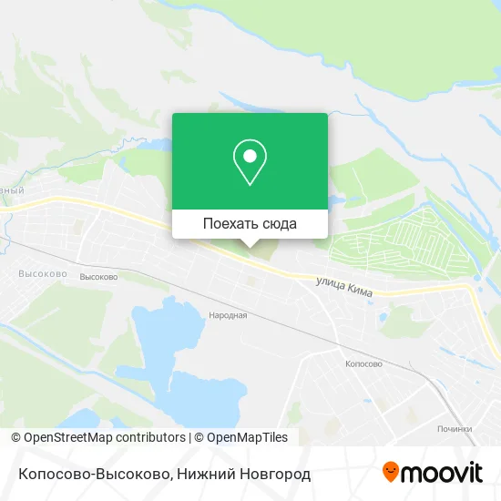 Карта Копосово-Высоково