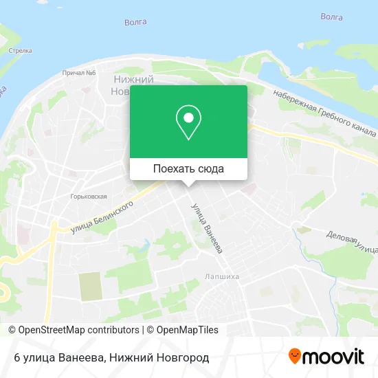 Карта 6 улица Ванеева