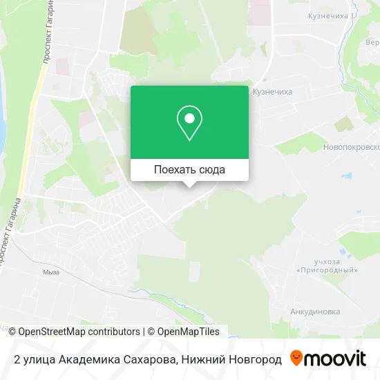 Карта 2 улица Академика Сахарова