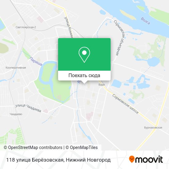 Карта 118 улица Берёзовская