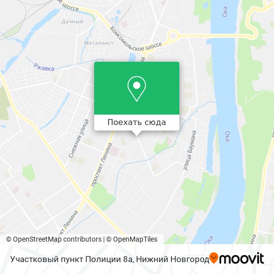 Карта Участковый пункт Полиции 8а
