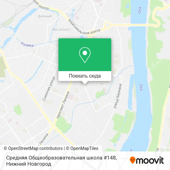 Карта Средняя Общеобразовательная школа #148