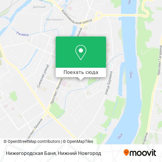 Карта Нижегородская Баня