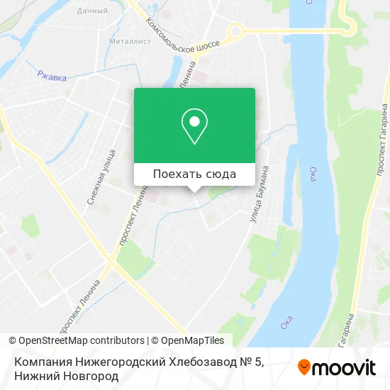 Карта Компания Нижегородский Хлебозавод № 5