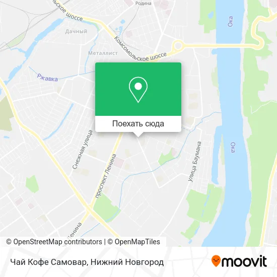 Карта Чай Кофе Самовар