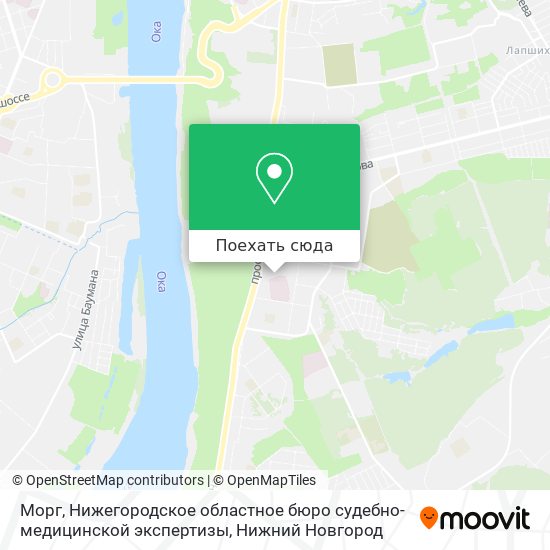 Карта Морг, Нижегородское областное бюро судебно-медицинской экспертизы