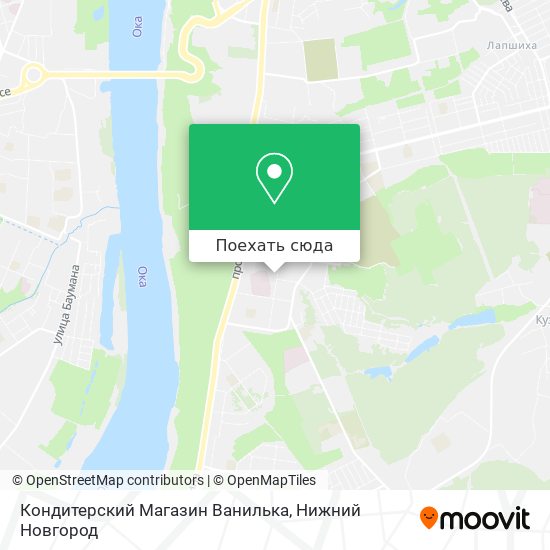 Карта Кондитерский Магазин Ванилька