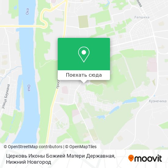Карта Церковь Иконы Божией Матери Державная