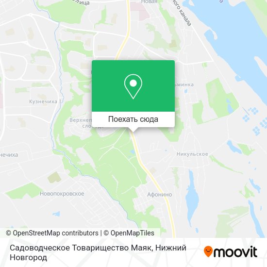 Карта Садоводческое Товарищество Маяк