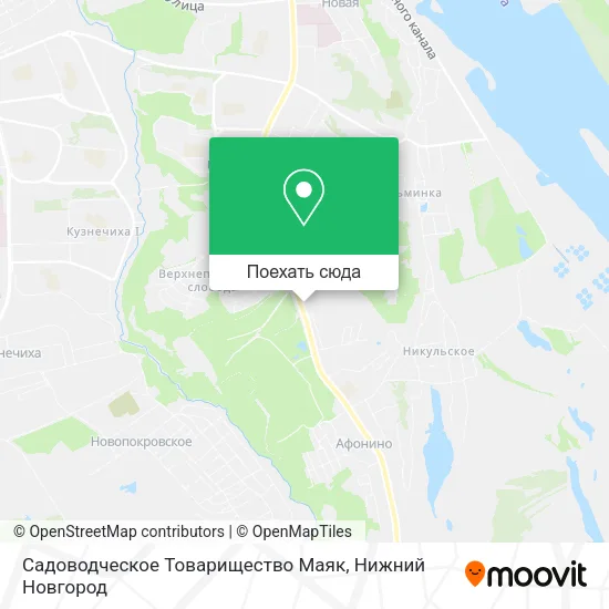 Карта Садоводческое Товарищество Маяк