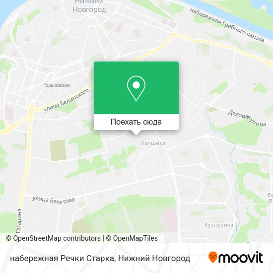 Карта набережная Речки Старка