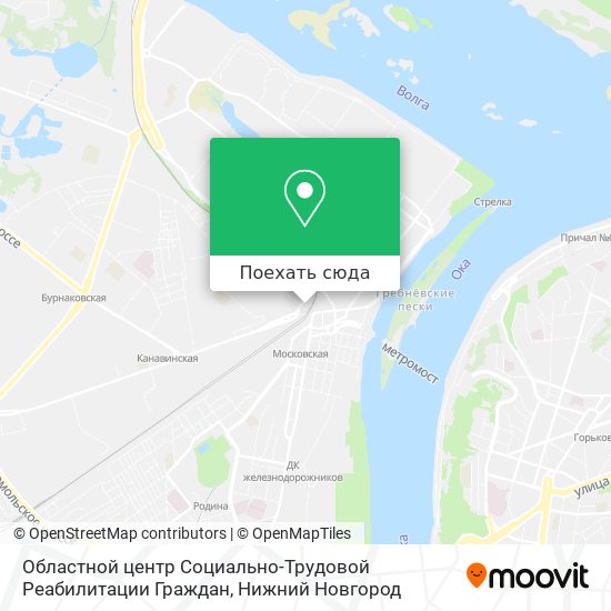 Карта Областной центр Социально-Трудовой Реабилитации Граждан
