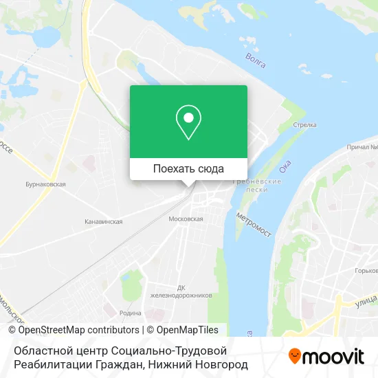 Карта Областной центр Социально-Трудовой Реабилитации Граждан