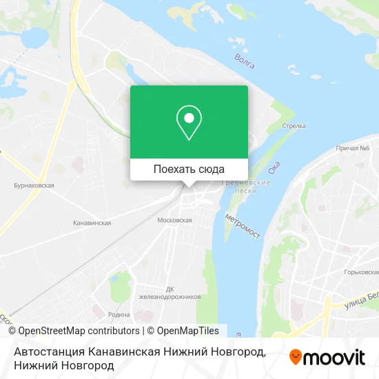 Карта Автостанция Канавинская Нижний Новгород