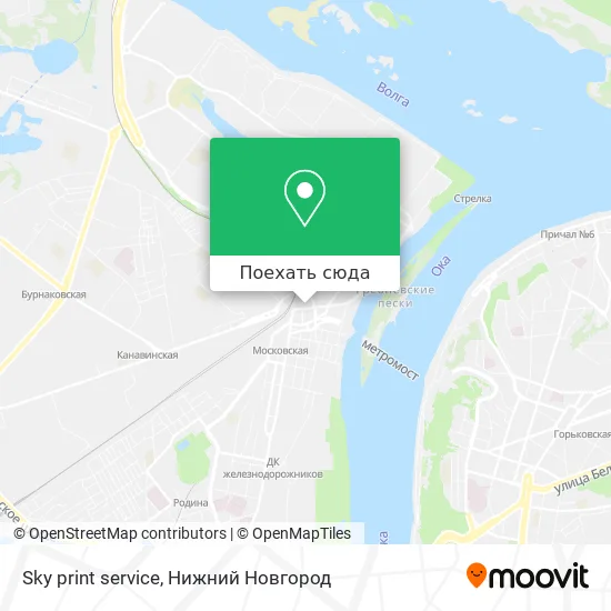 Карта Sky print service