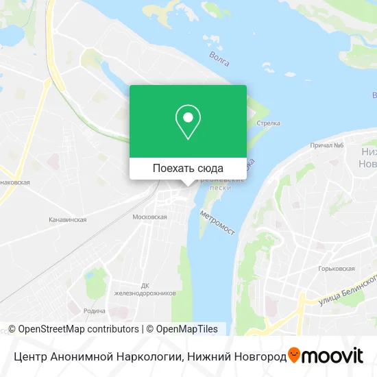 Карта Центр Анонимной Наркологии
