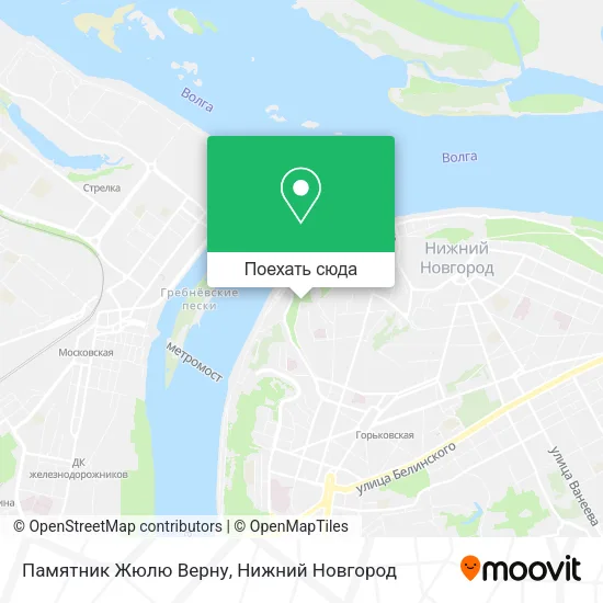 Карта Памятник Жюлю Верну