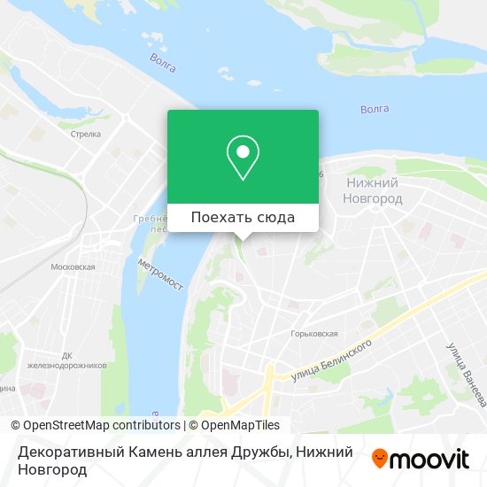 Карта Декоративный Камень аллея Дружбы