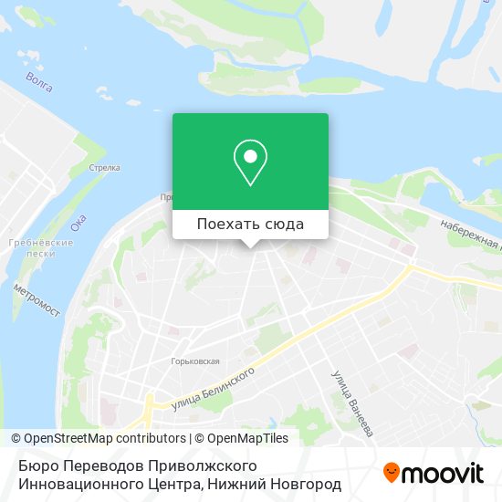 Карта Бюро Переводов Приволжского Инновационного Центра