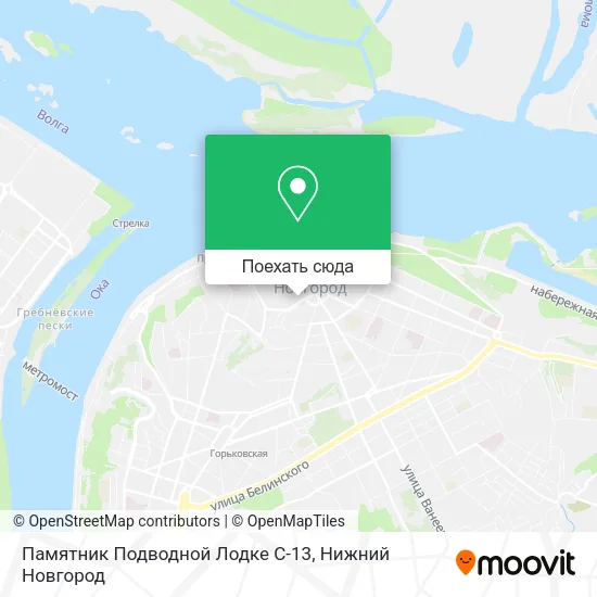 Карта Памятник Подводной Лодке С-13