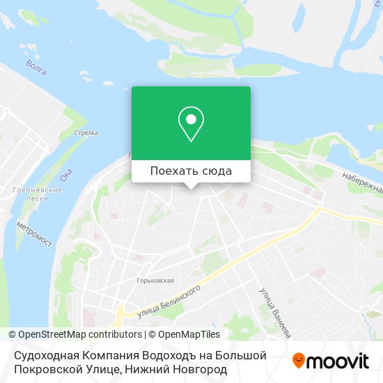 Карта Судоходная Компания Водоходъ на Большой Покровской Улице