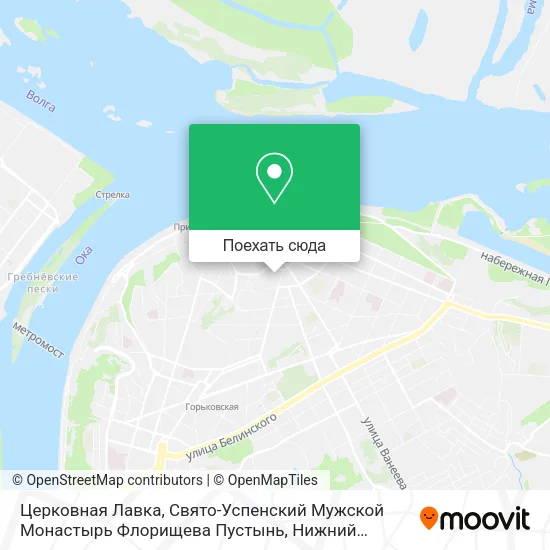 Карта Церковная Лавка, Свято-Успенский Мужской Монастырь Флорищева Пустынь
